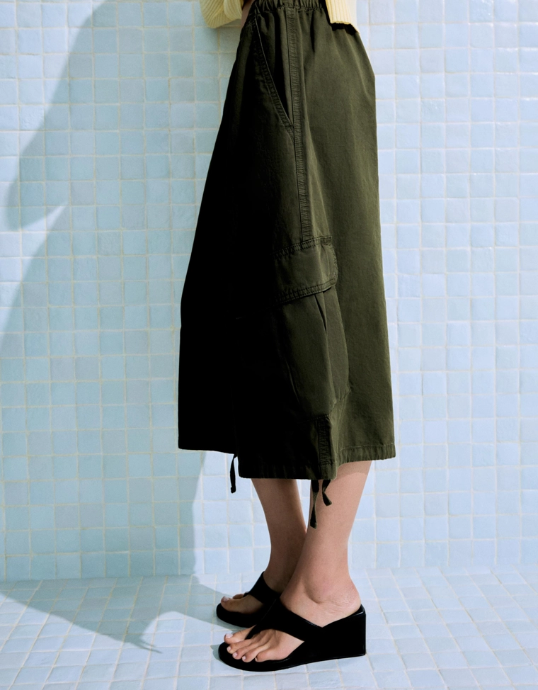 Шорты карго с эластичным поясом