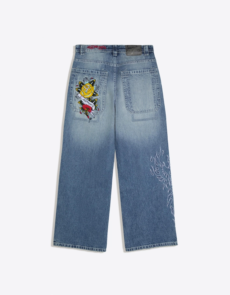 Джинсы ED HARDY X BERSHKA