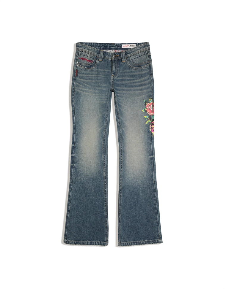 Расклешенные джинсы ED HARDY X BERSHKA