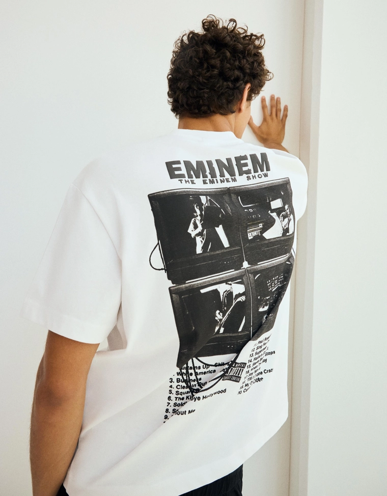Футболка свободного кроя с принтом EMINEM