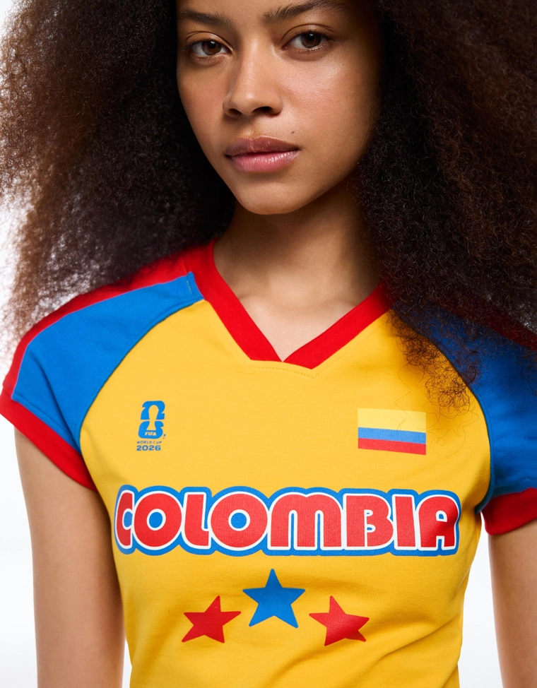 Футболка с V-образным вырезом Colombia FIFA WORLD CUP™