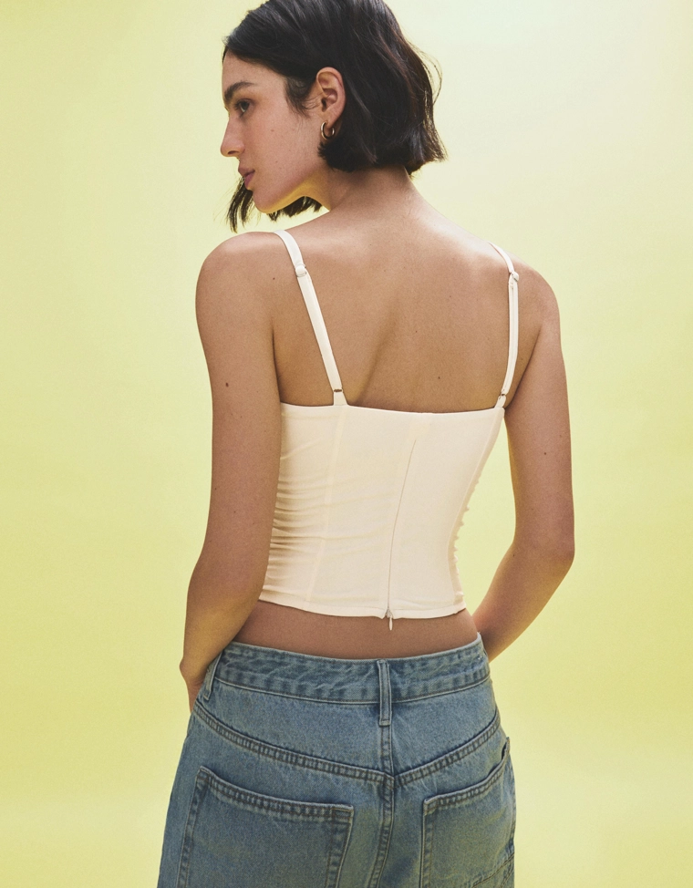 Топ-корсет со сборкой