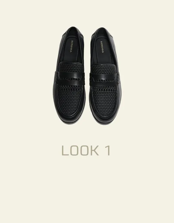 Плетеные лоферы