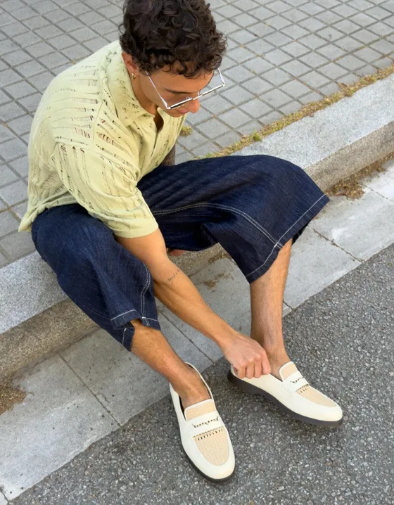 Плетеные лоферы