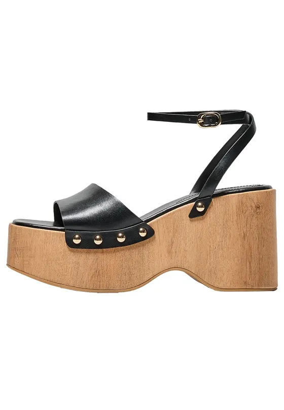 Босоножки на высокой танкетке и платформе