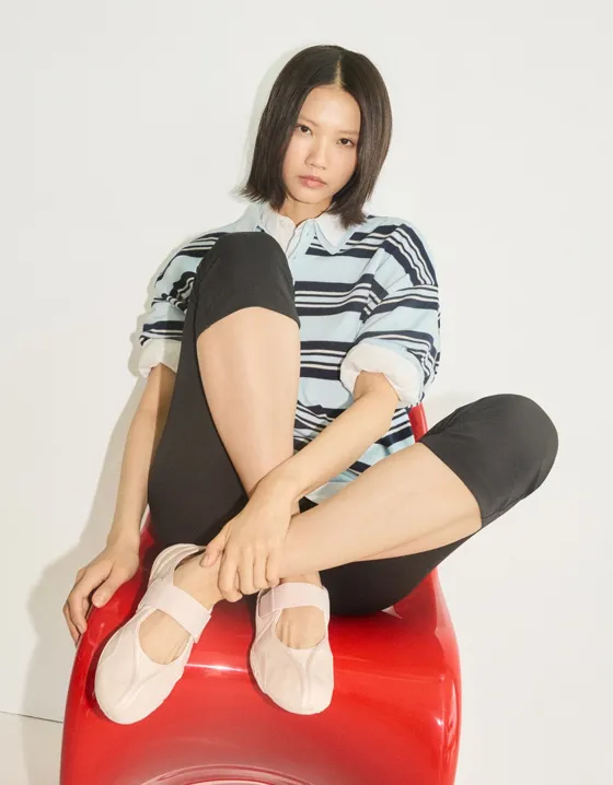 Балетки в спортивном стиле