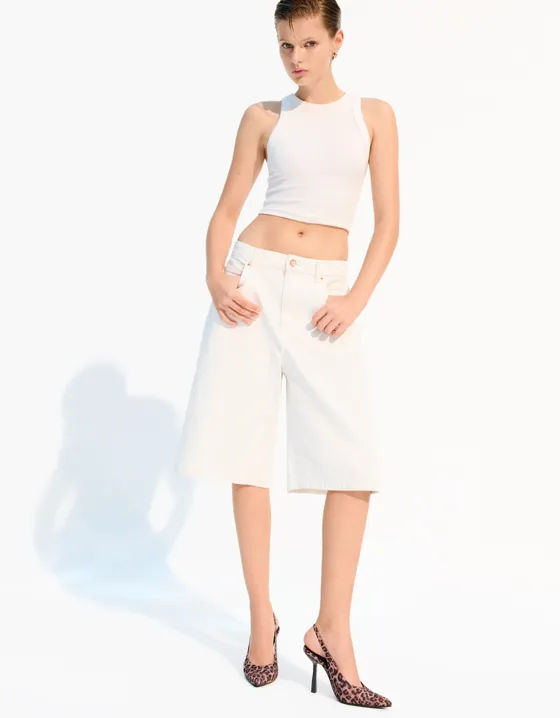 Туфли без задников на тонком каблуке с анималистическим принтом