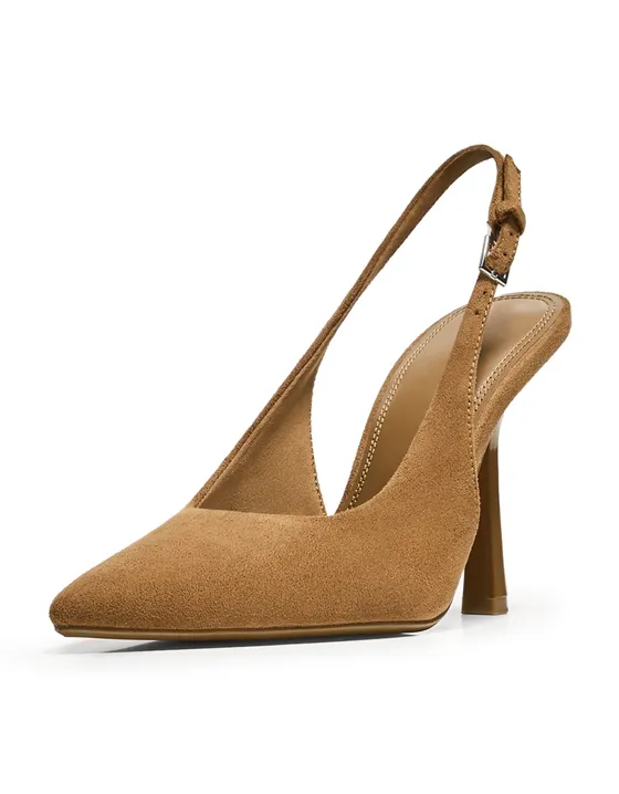 Туфли-мюли на среднем тонком каблуке