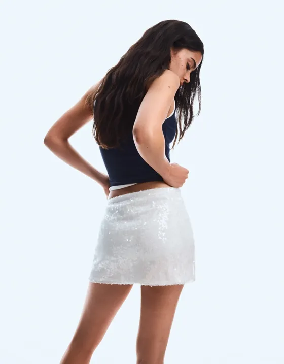 Топ из трикотажа в рубчик