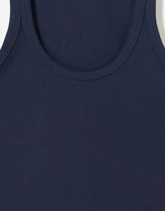 Топ из трикотажа в рубчик