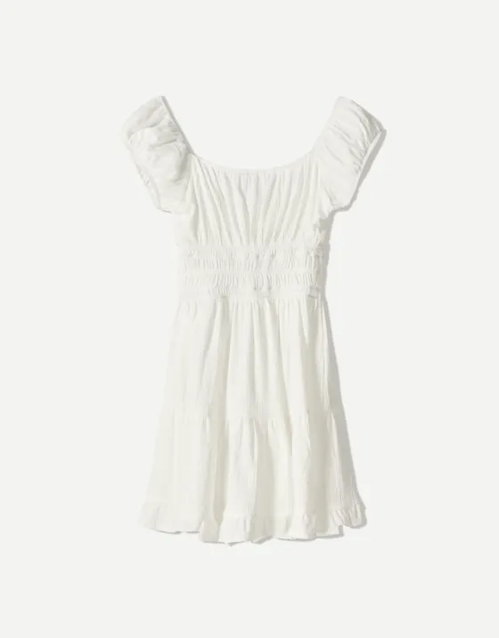 Мини-платье с воланами