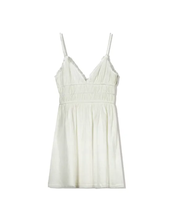 Мини-платье в стиле рустик с оборками