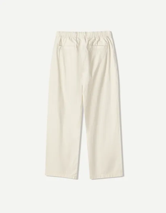 Брюки объемного свободного кроя в полоску