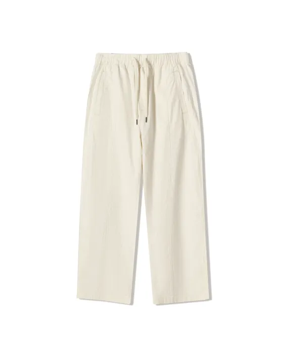 Брюки объемного свободного кроя в полоску