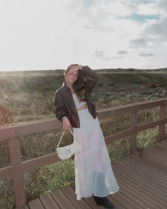 Куртка оверсайз из искусственной кожи