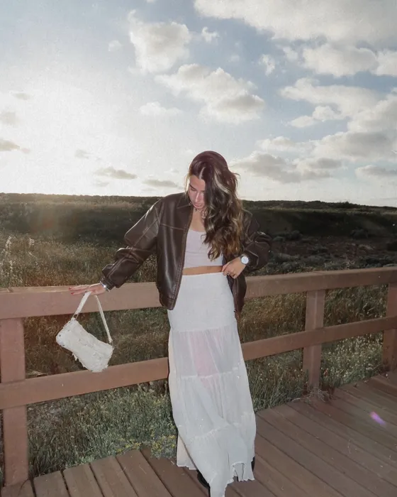 Куртка оверсайз из искусственной кожи