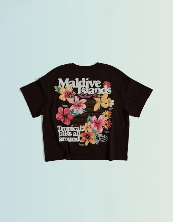 Футболка оверсайз с принтом