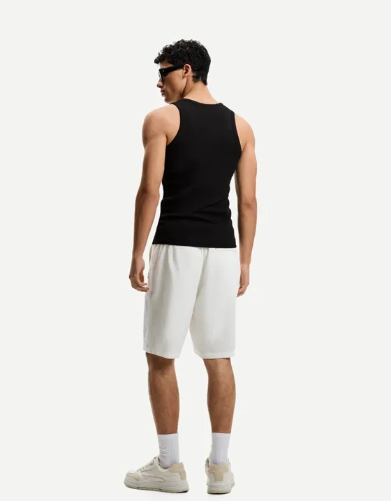 Шорты-джоггеры свободного кроя из смесового льна