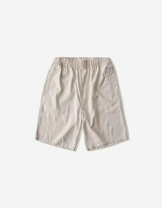 Шорты-джоггеры свободного кроя из смесового льна