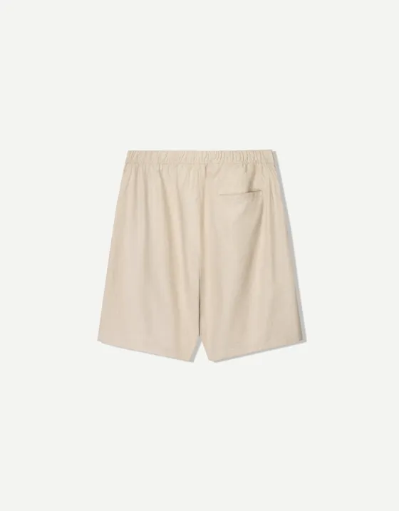 Шорты-джоггеры свободного кроя из смесового льна