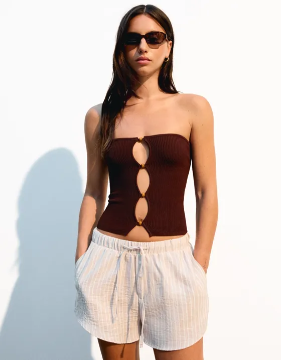 Шорты в стиле рустик