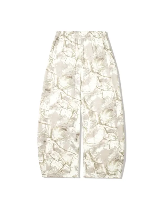 Брюки barrel из мягкой ткани с принтом