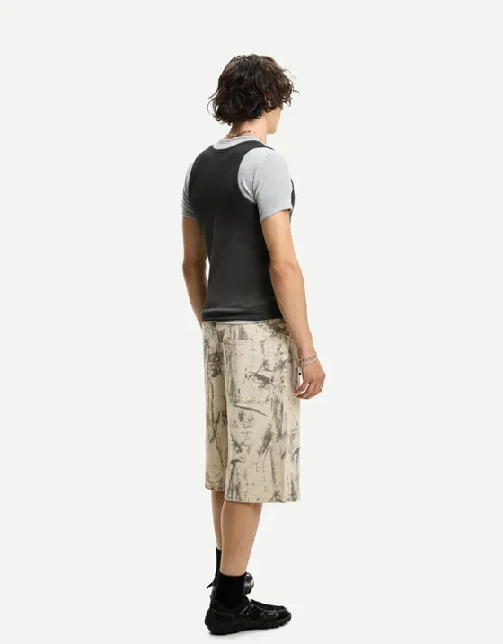 Шорты свободного кроя с принтом