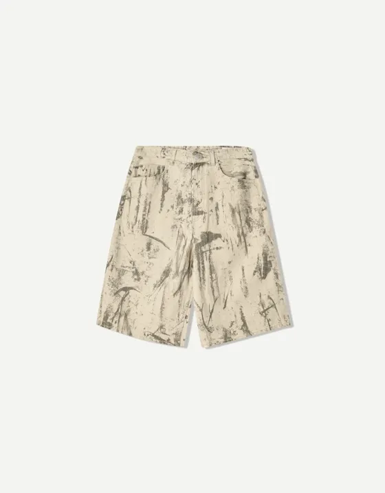 Шорты свободного кроя с принтом
