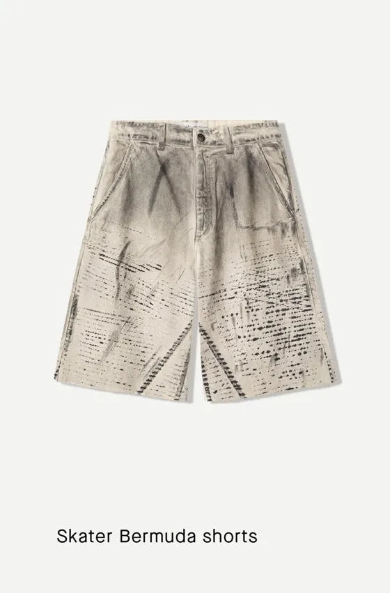 Шорты свободного кроя с принтом