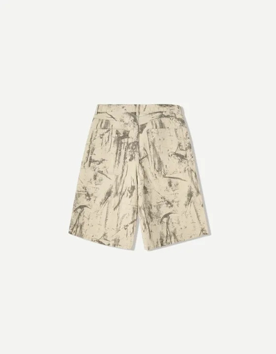Шорты свободного кроя с принтом