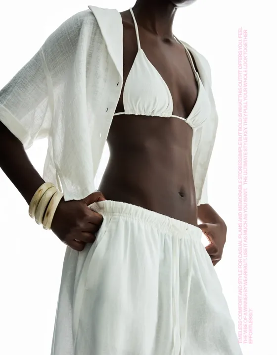 Рубашка из рельефной ткани с короткими рукавами