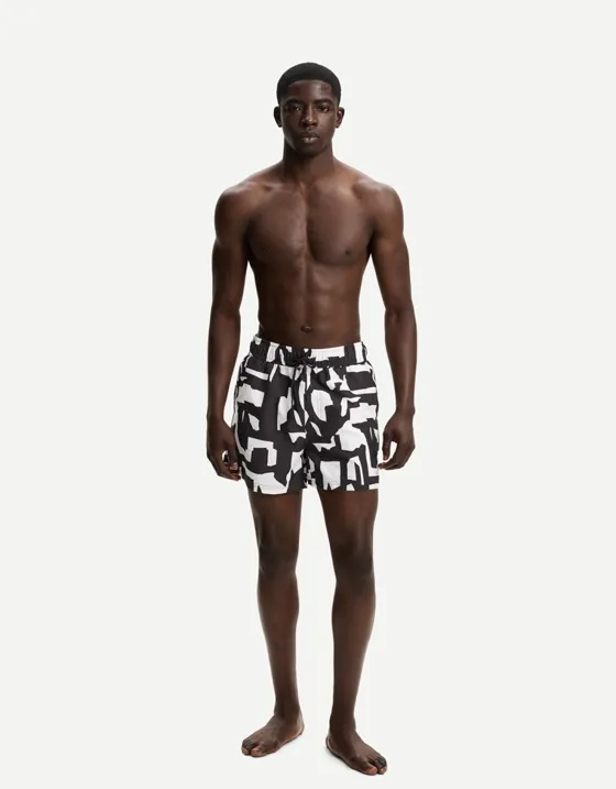 Плавки свободного кроя с принтом