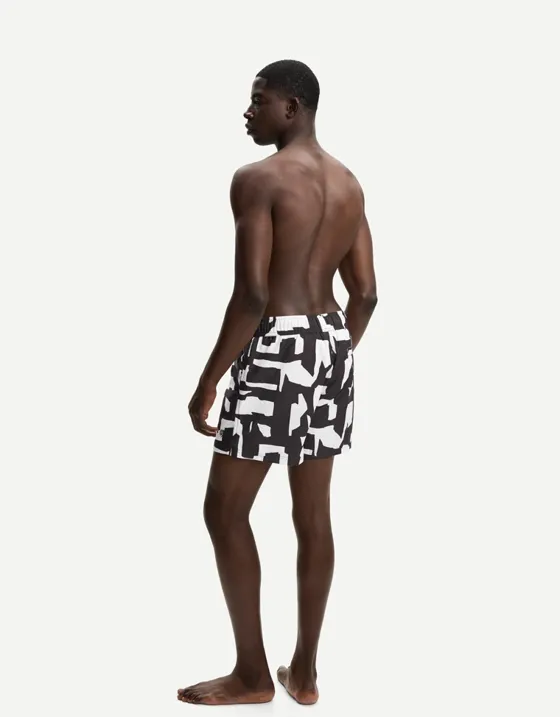 Плавки свободного кроя с принтом