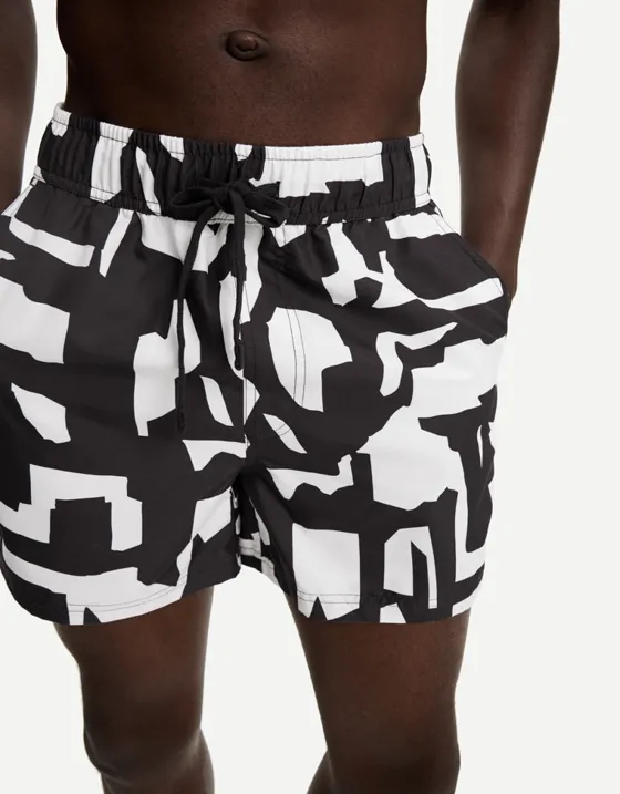 Плавки свободного кроя с принтом