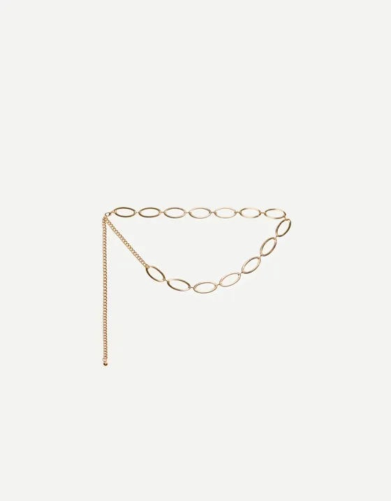 Пояс-цепочка со звеньями в виде колец