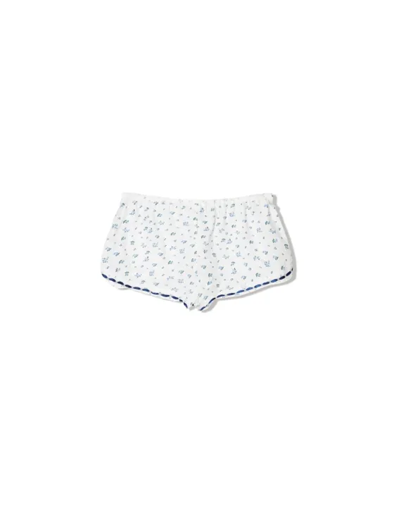 Шорты с принтом и кружевом