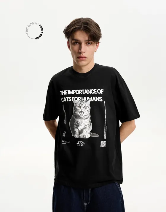 Футболка Bershka Wearable Art