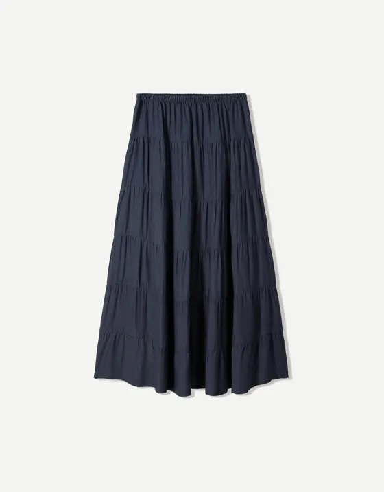 Юбка миди в стиле рустик