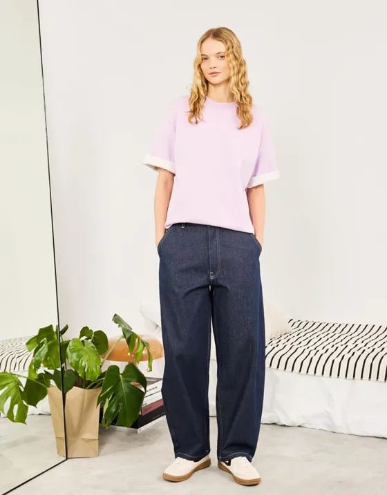 Футболка оверсайз из плотного хлопка