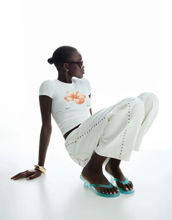 Босоножки на каблуке с ремешками