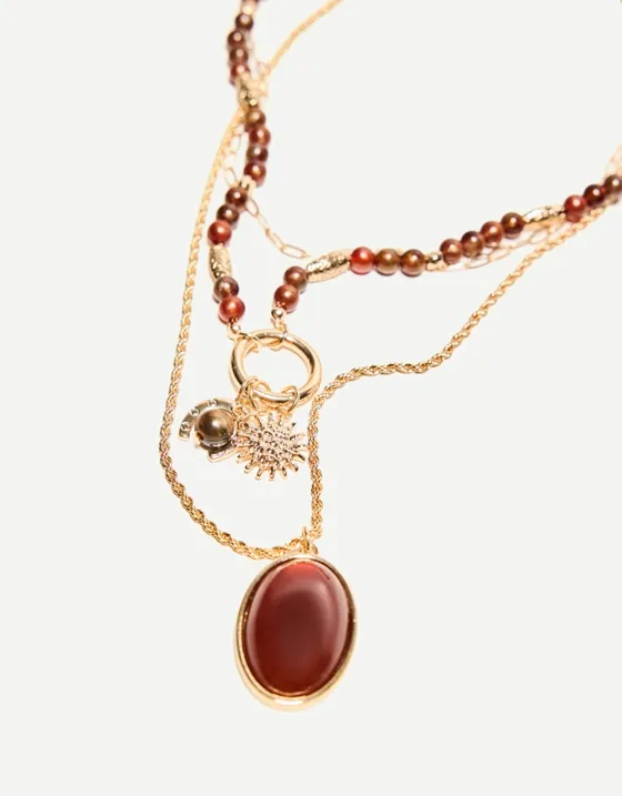 Набор из 3 цепочек в стиле бохо