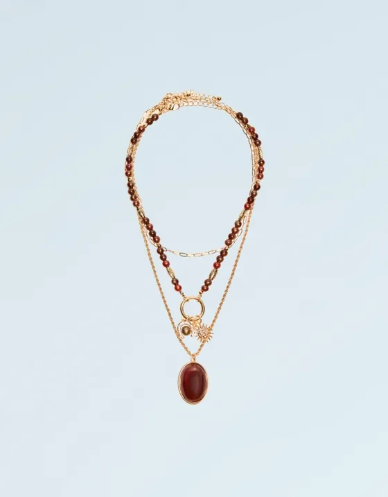 Набор из 3 цепочек в стиле бохо