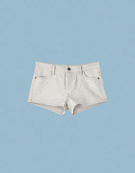 Шорты со стразами