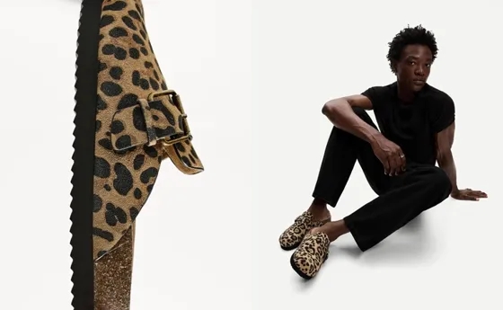 Сабо с анималистическим принтом