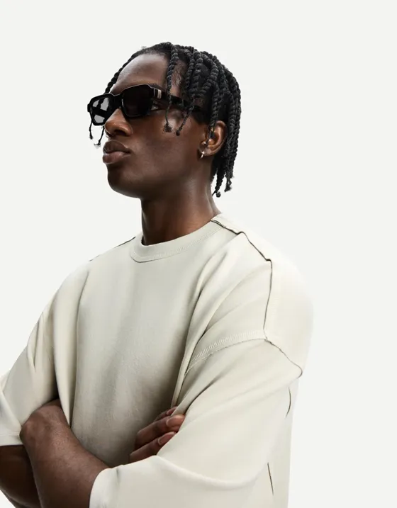 Футболка оверсайз из интерлока