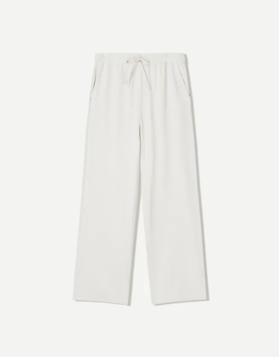 Брюки-джоггеры прямого кроя