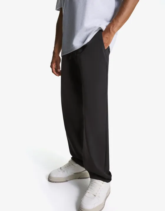 Брюки-джоггеры прямого кроя