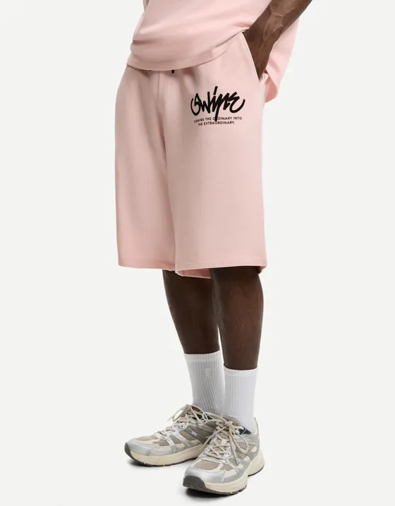 Шорты из мягкой ткани с принтом