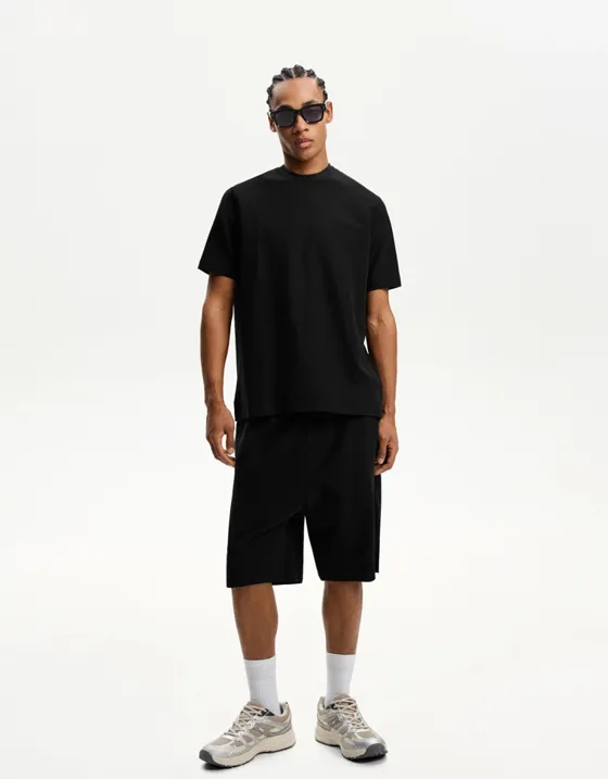 Шорты из рельефной ткани