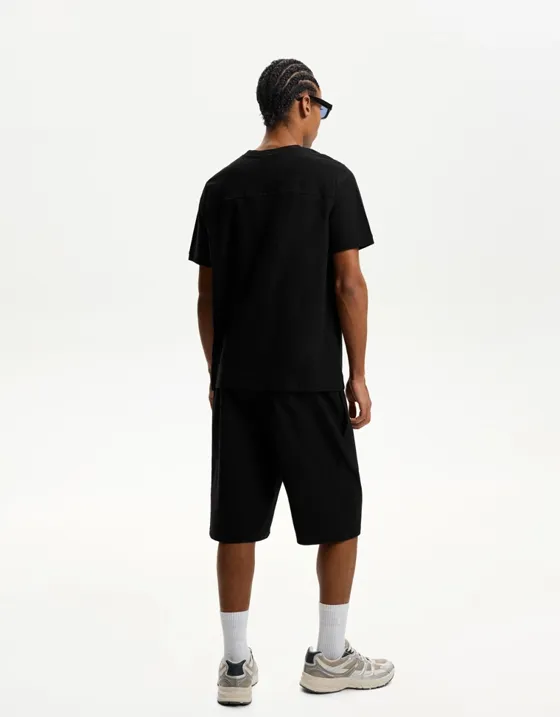 Шорты из рельефной ткани